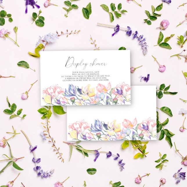 Vilda blommor blommig - Visa dusch Tilläggskort (Skapare uppladdad)