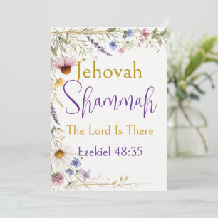 Vilda blommor Blommor Botanisk, Jehovah Shammah Inbjudningar