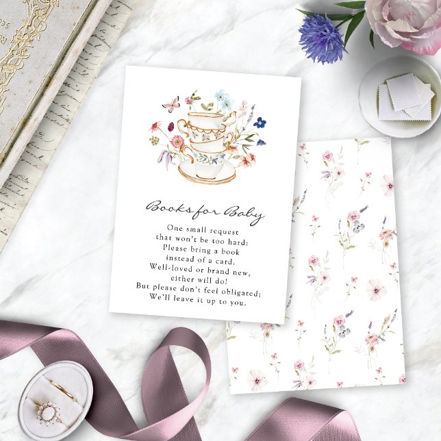 Vilda Blommor Böcker för Baby Kort (Wildflower Books for Baby Card by Painted Paperie
)