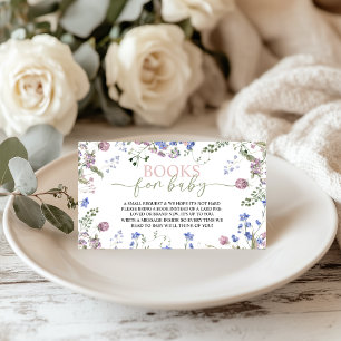 Vilda blommor-böcker för babykort tilläggskort