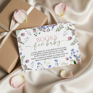 Vilda blommor-böcker för babykort tilläggskort