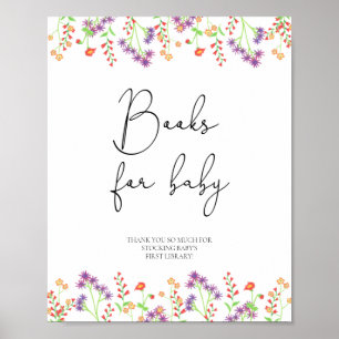Vilda blommor böcker för bebis poster