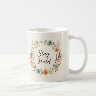 Vilda blommor Boho Blommig Förbli Vild Mugg