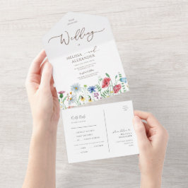 Vilda blommor boho trädgård Bröllopssigel Och Skic
