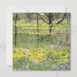 Vilda blommor Citat Notkort Kort