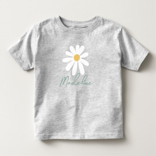 Vilda blommor Daisy Vildblomma 1-årsdag  T Shirt (Framsida)