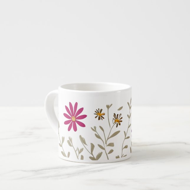 Vilda blommor espressomugg (Framsida vänster)