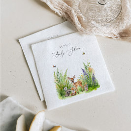 Vilda Blommor Fält Skog Kära Barnkalas Pappersservett