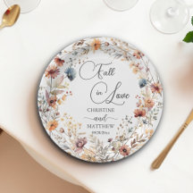 Vilda blommor förälskar sig elegant bröllop