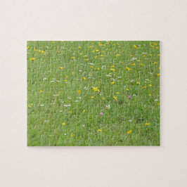 vilda blommor i mönster puzzel pussel