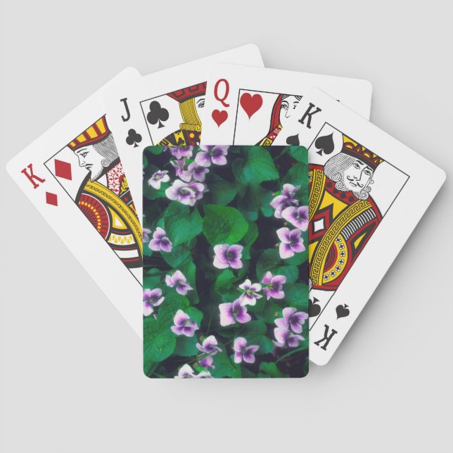 Vilda blommor i skogen casinokort (Baksidan)