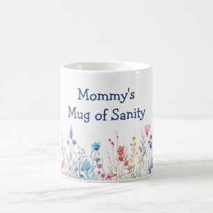 Vilda blommor Mamma Mugg av förnuft Mors dag
