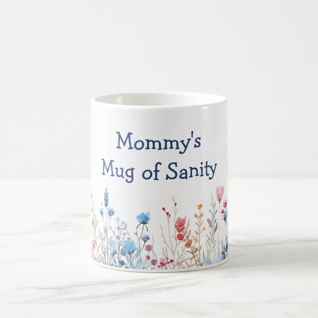 Vilda blommor Mamma Mugg av förnuft Mors dag (Center)