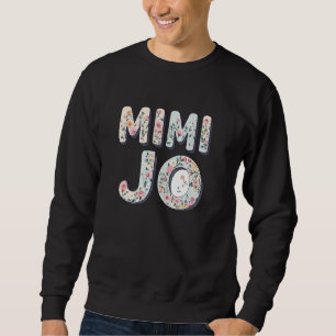 Vilda blommor Mimi Jo Blommig Mors dag Mimi Jo Lång Ärmad Tröja