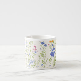 Vilda blommor Mönster Espressomugg