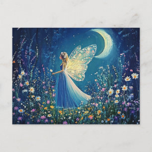 Vilda blommor och älva Holiday Postcard Helg Vykort