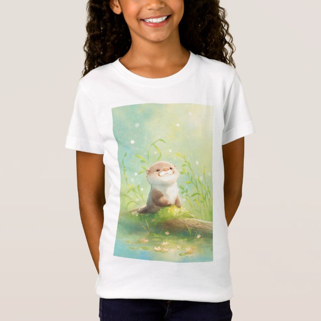Vilda blommor och våtmarker En otters berättelse T Shirt (Framsida)