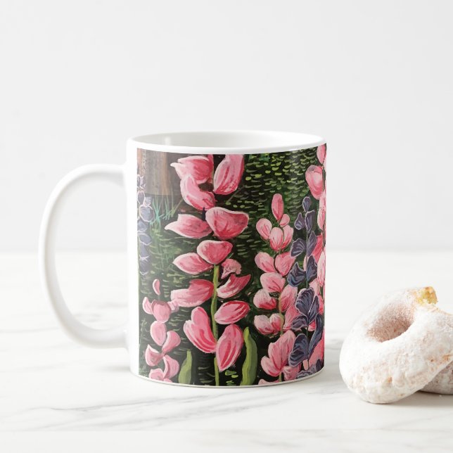 Vilda blommor Original konst Mugg (Med munk)