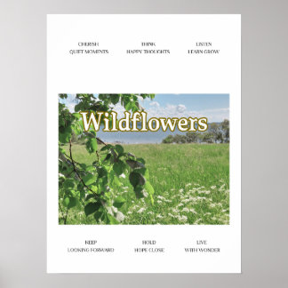 Vilda blommor poster