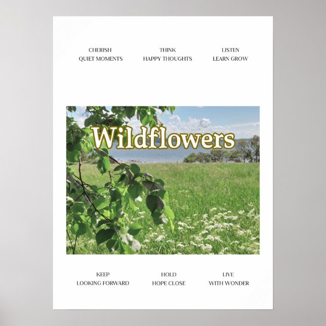 Vilda blommor poster (Framsidan)