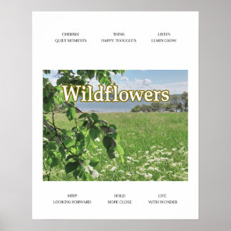 Vilda blommor poster