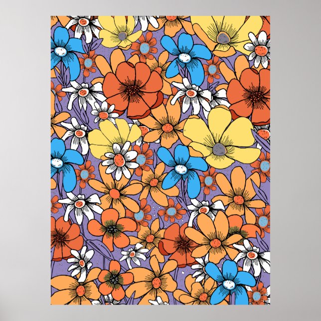 Vilda blommor poster (Framsidan)