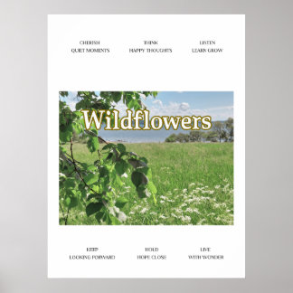 Vilda blommor poster