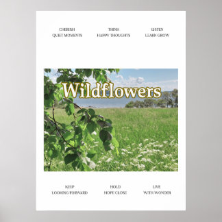 Vilda blommor poster
