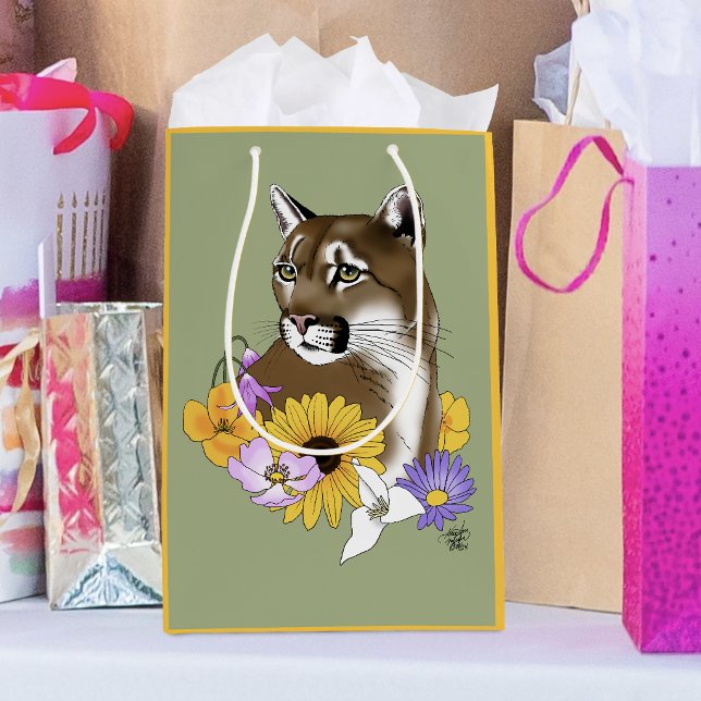 Vilda blommor Puma Bergslejon Kougar  (Skapare uppladdad)