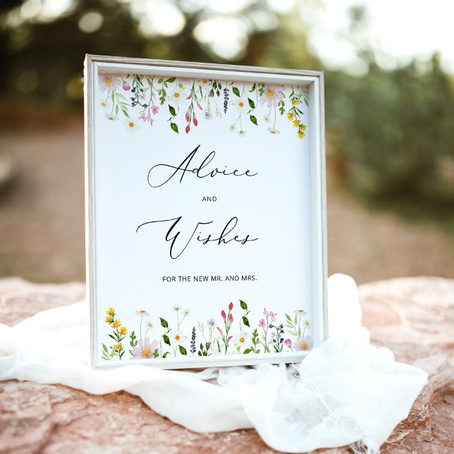 Vilda blommor råd och önskningar för Nygifta Poste Poster (Skapare uppladdad)