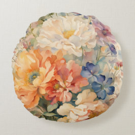 vilda blommor runda kuddar