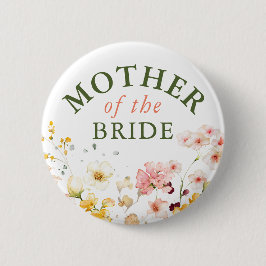 Vilda blommor Söta Färgglada Till Festen  Knapp