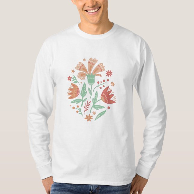 Vilda blommor t shirt (Framsida)