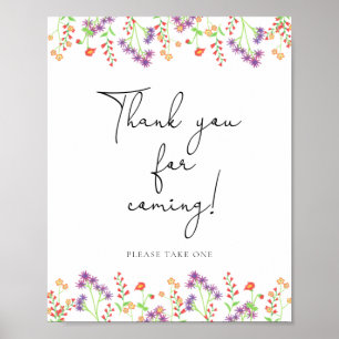 Vilda blommor \ Tack för att du kom Poster