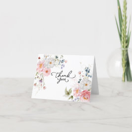 Vilda blommor tack kort