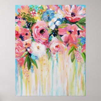 Vilda blommor tryck, fint konsttryck på papper (ma poster
