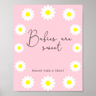 Vilda blommor Tusenskönor - bebisar är söta Poster