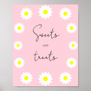 Vilda blommor tusenskönor - godis och godsaker bab poster