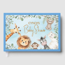 Vilda djungel zoo djur baby shower 