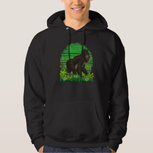 Vilda djur ap regnskog apa retro gorilla hoodie