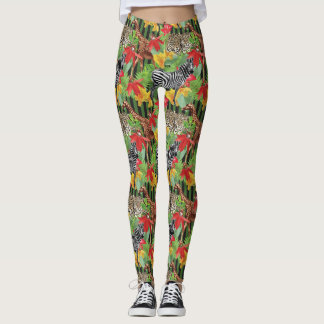 Vilda djur av Afrika Leggings