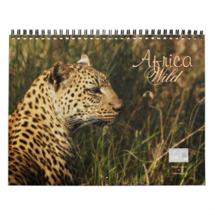Vilda djur av afrikan kalender