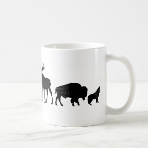 Vilda djur av Yellowstone Kaffemugg