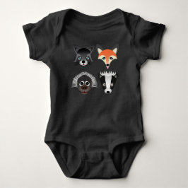 Vilda djur - Baby Jersey Bodydräkt Tee