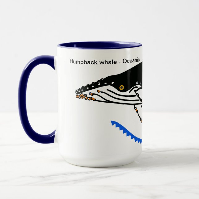 Vilda djur - Coola Humpback WHALE - Oceans Mugg (Vänster)