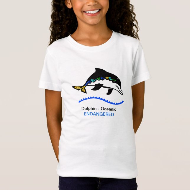 Vilda djur - Cute DOLPHIN - Oceans - Marine T Shirt (Framsida)