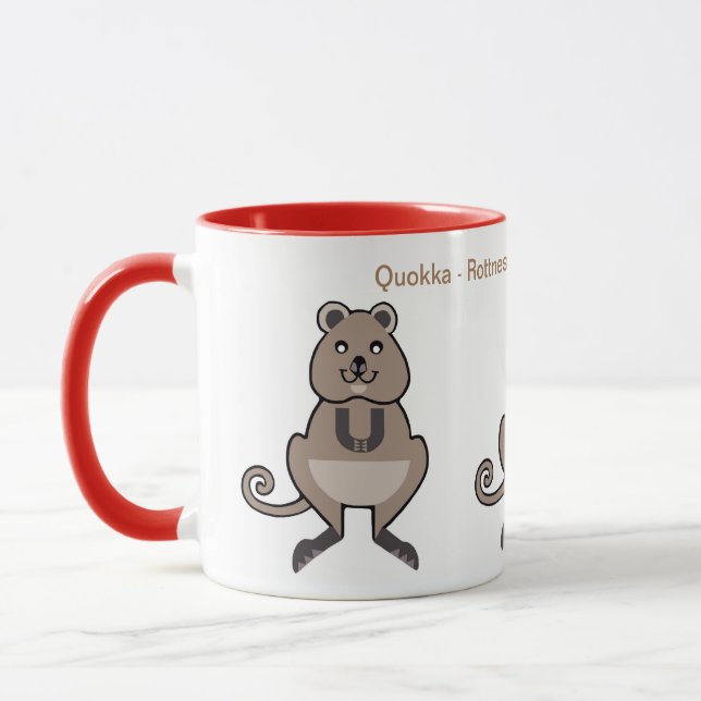 Vilda djur - Cute QUOKKA - Nature-Wildlife Mugg (Vänster)