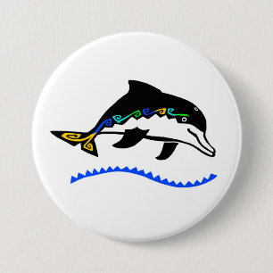 Vilda djur - DOLFIN - Ocean - Wildlife -Nature Knapp