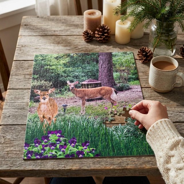 Vilda djur Dovhjort Fotokollage Pussel (Skapare uppladdad)