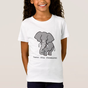 Vilda djur - ELEFANT - Animaliskt grafiskt - T Shirt